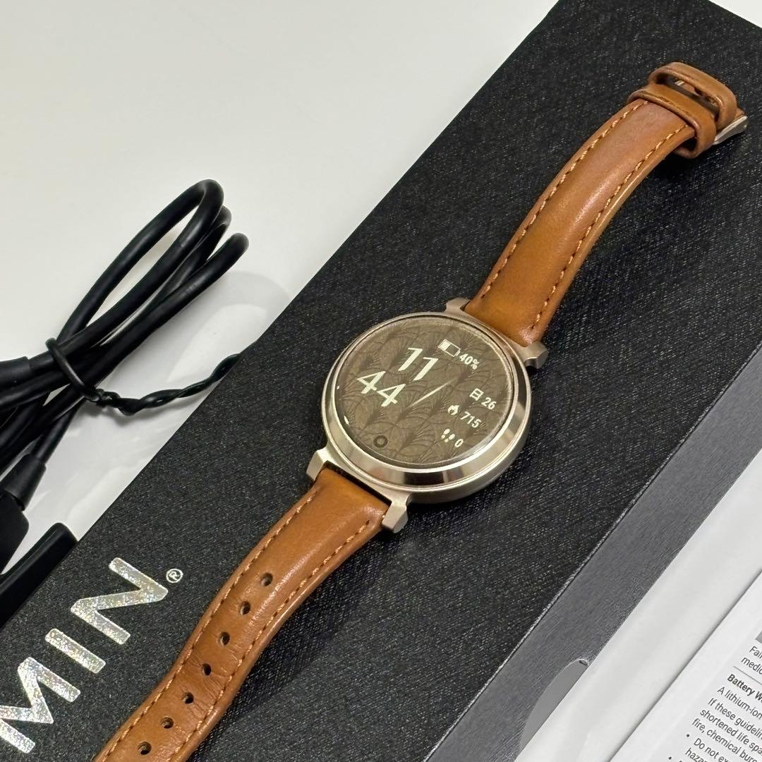 【美品】GARMIN Lily 2 Classic Tan Leather