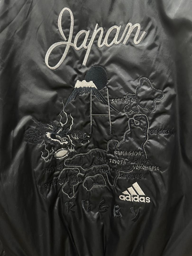 【希少】adidas × ALL BLACKS スカジャン 刺繍 XL相当