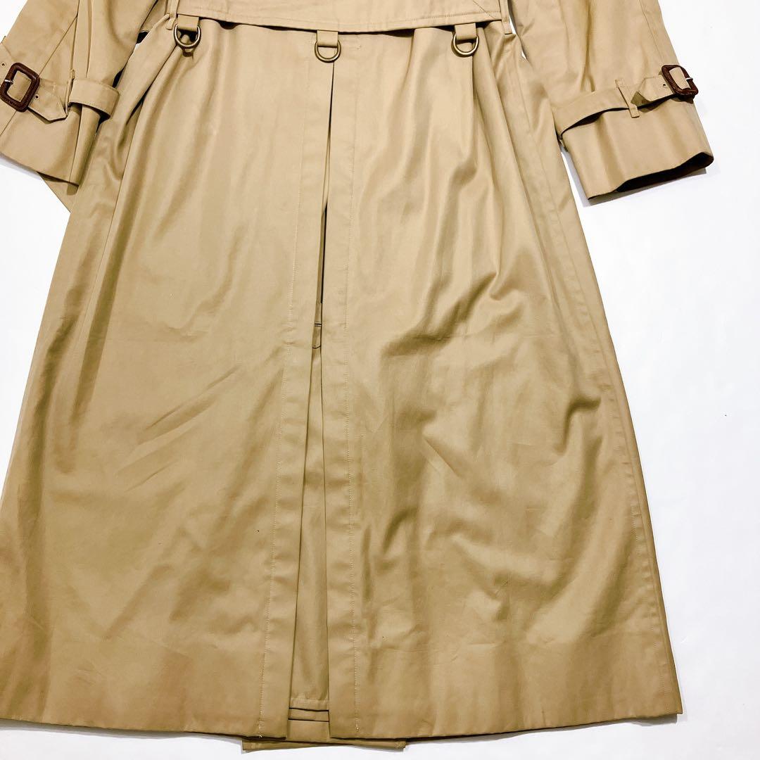 【専用品バーバリーズ　ロングダブルトレンチコート　ハニーベージュ　ノバチェ