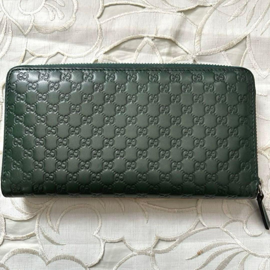 GUCCI ダークグリーン GGパターン 長財布
