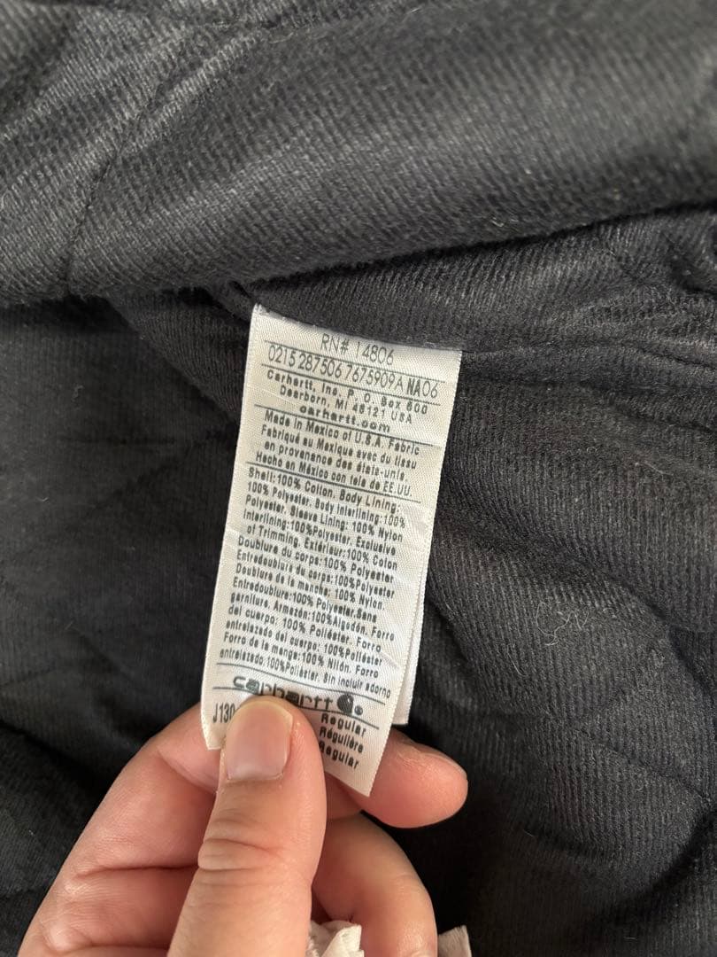 Carhartt フード付きジャケット ダークグレー　アクティブジャケット