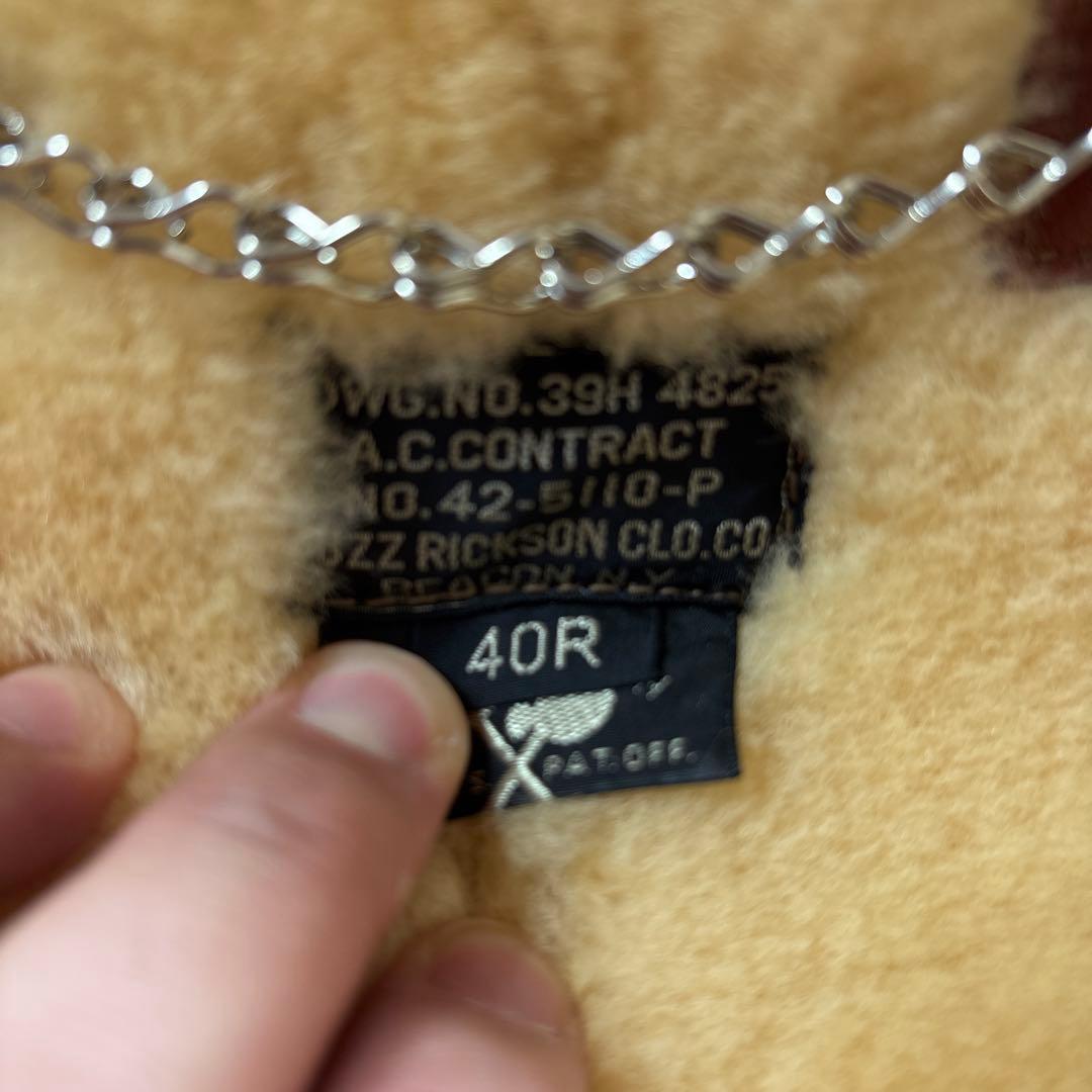 美品　BUZZ RICKSON’S B-6 フライトジャケット 羊革 40R