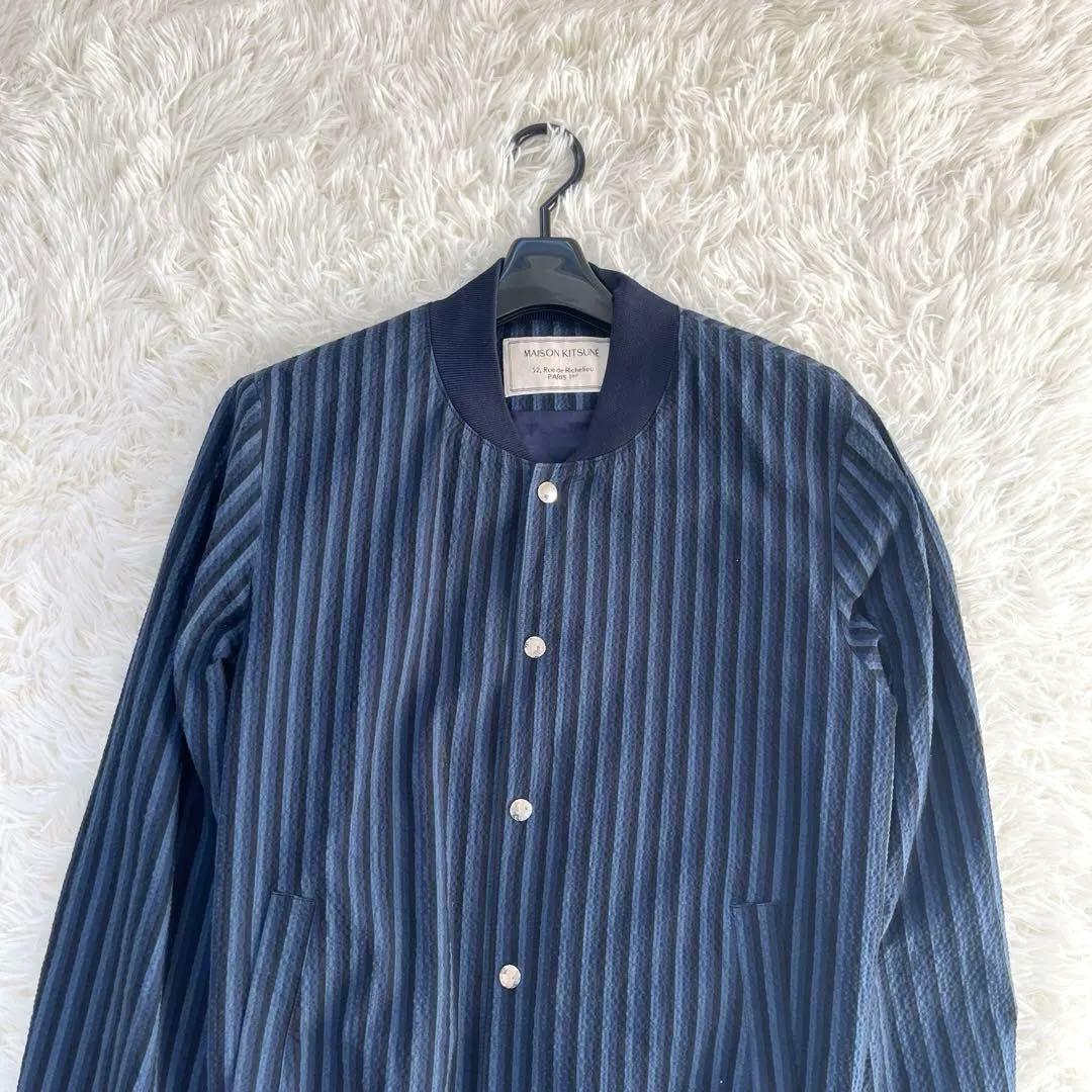 メゾンキツネ STRIPES SEERSUCKER TEDDY サイズM