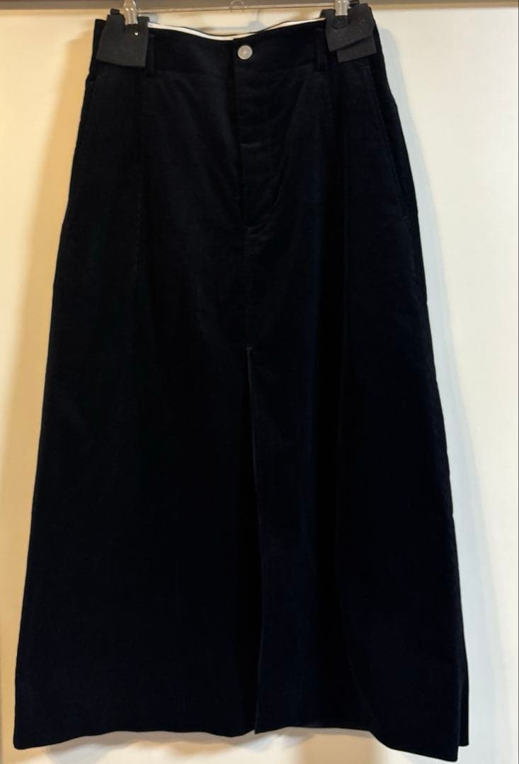 BLAMINK コーデュロイ バックポケット スカート 黒 36