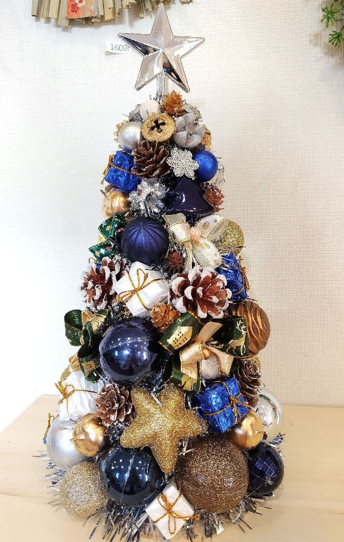 クリスマスツリー卓上　フラワーリース　クリスマスツリー