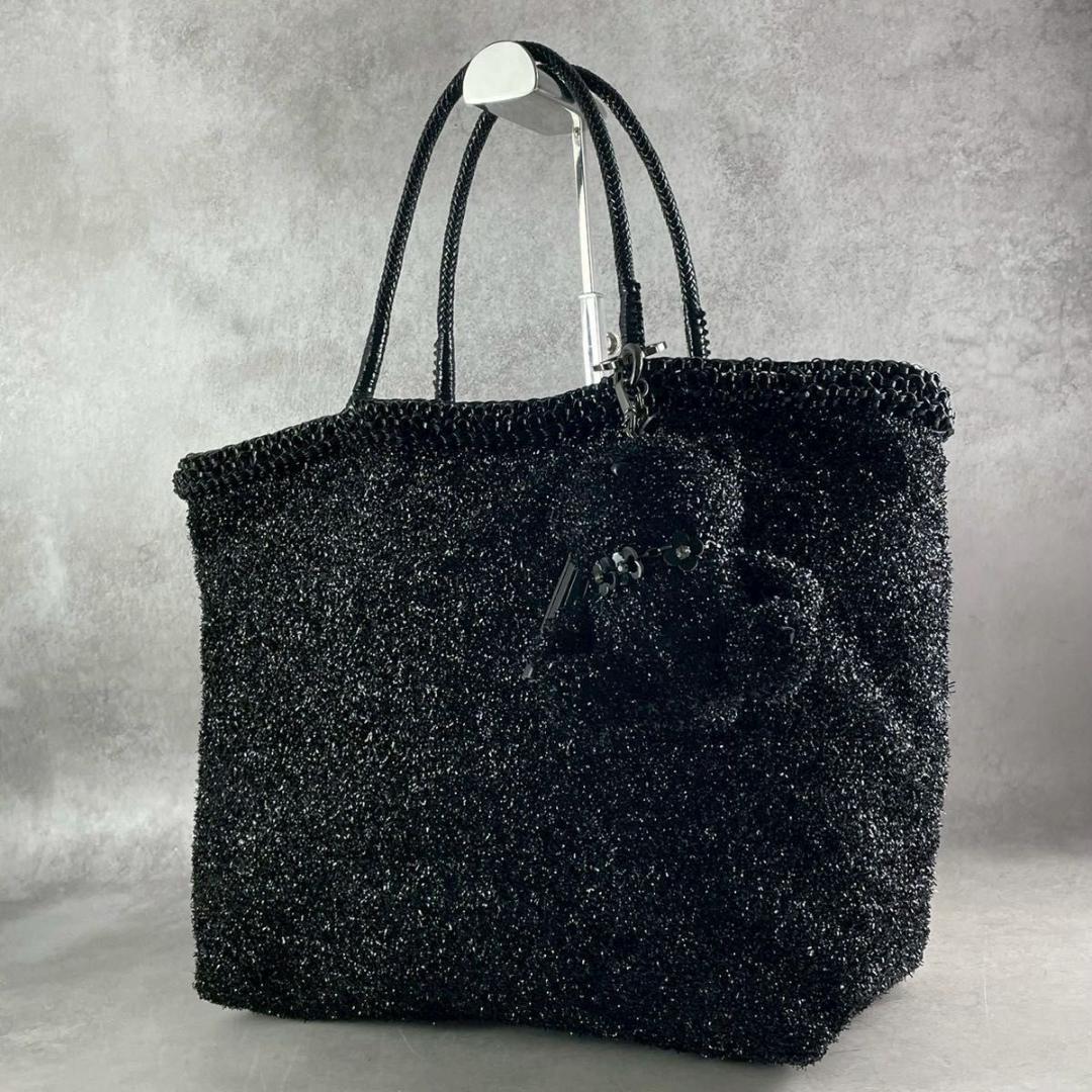 極美品　アンテプリマ　ミスト クマ　ベアーチャーム付　ワイヤー　トートバッグ