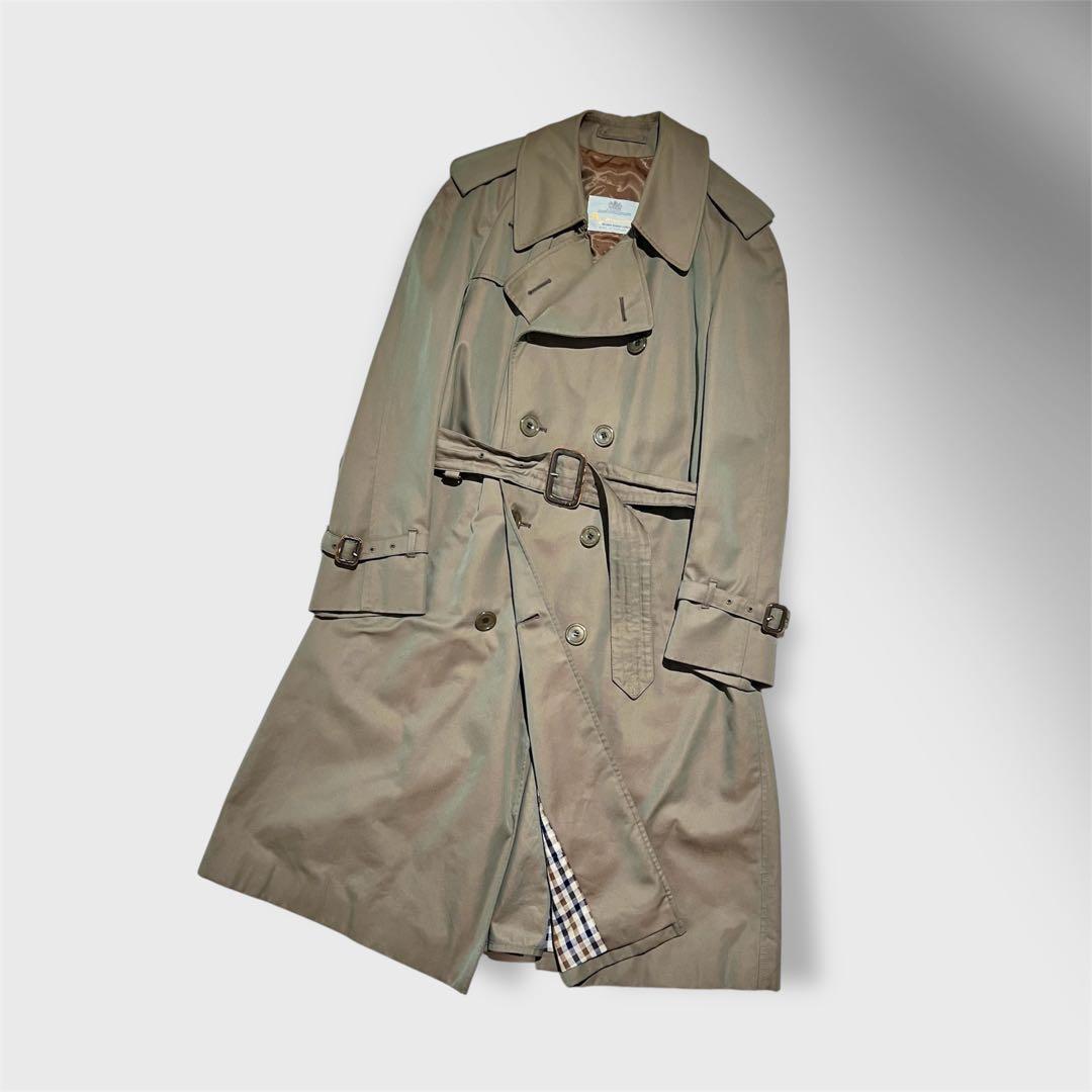 アクアスキュータムUK製 トレンチコート カーキ 玉蟲 AQUA5