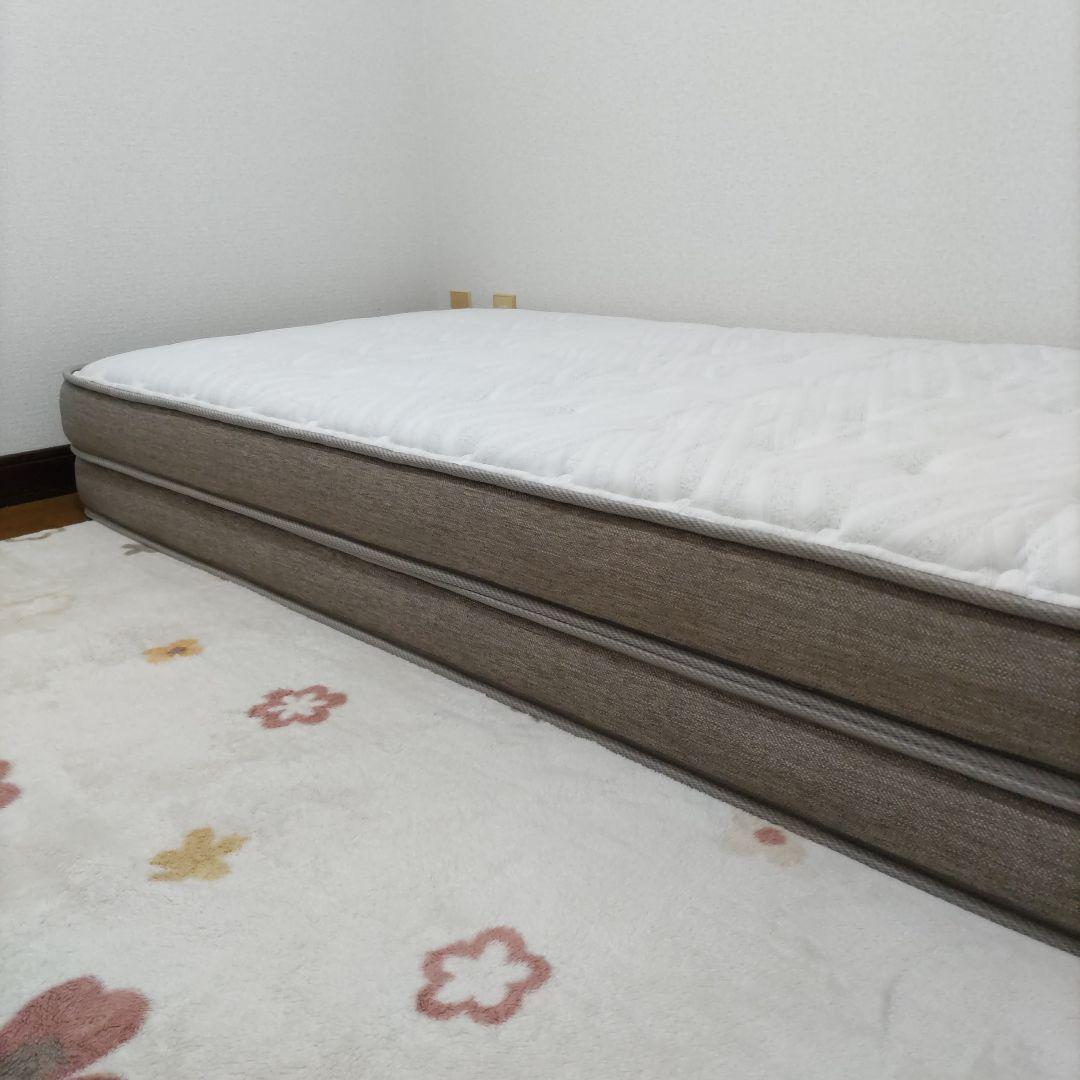 ニトリ　Nスリープ シングル スプリングマットレス ベージュ系