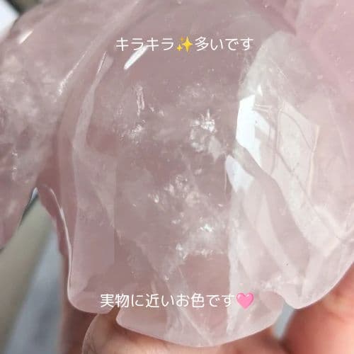 ✧ローズクォーツ ビッグローズ 薔薇 【B】✧