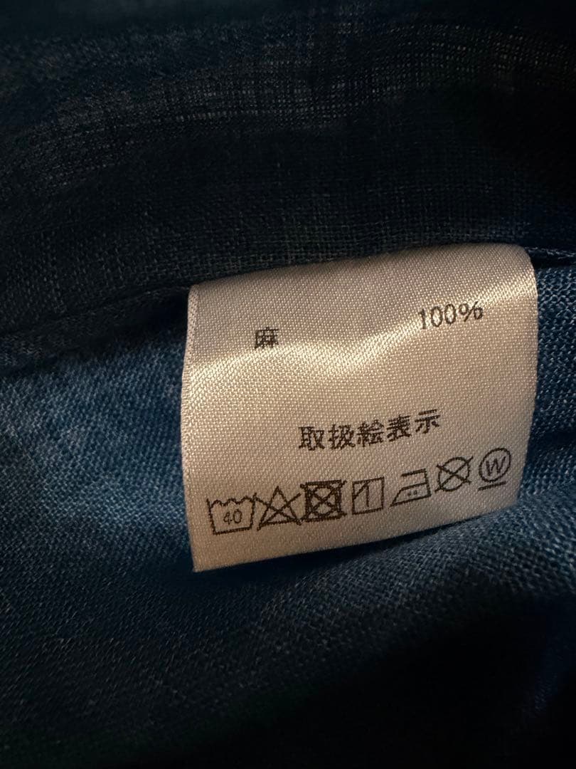 超美品MARIA SANTANGELOリネン100%プルオーバーシャツ イタリア