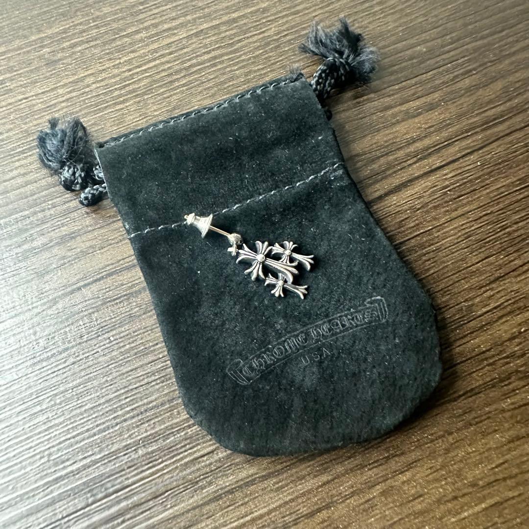 ■ Chrome Hearts 3CHクロス ドロップ ピアス ■ レアアイテム