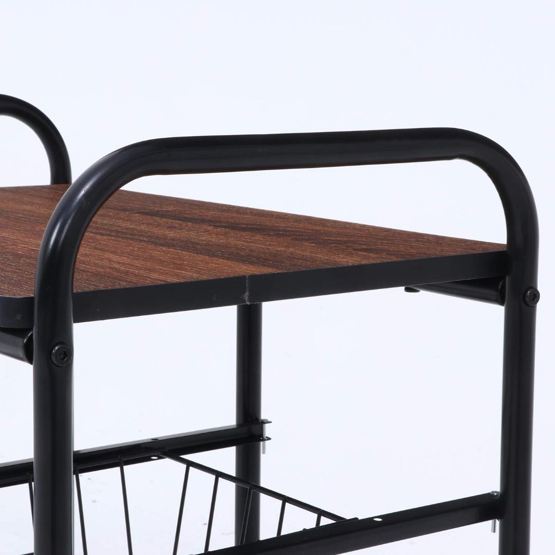 お洒落で機能的なキッチン収納＆作業スペース　ワゴン　ラック