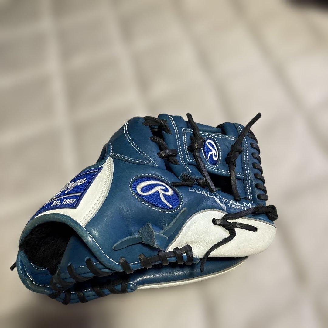 Rawlings 軟式用グローブ Dual Palm 青白