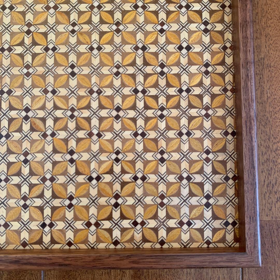 【新品未使用】★寄木細工★お盆