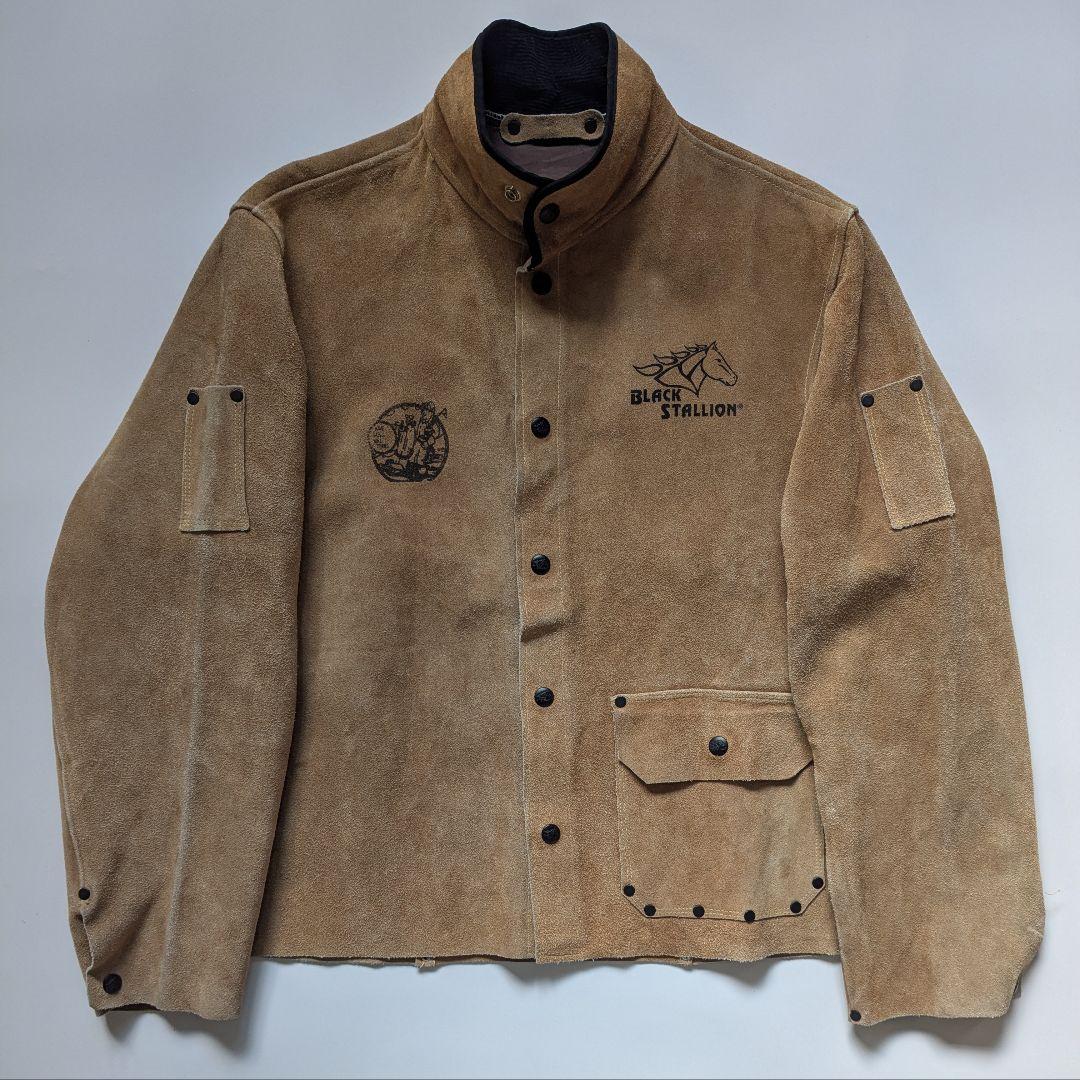 90s 00s ヴィンテージ 溶接工 ウェルダー スウェード ジャケット ワーク
