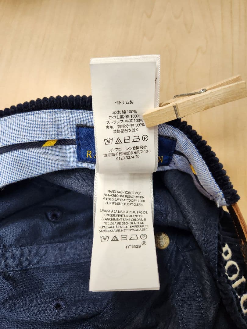 79328　POLO RALPH LAUREN　コーデュロイ　キャップ