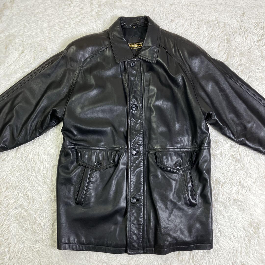 WIND ARMORウインドアーマー　レザージャケット　ラムレザー　羊革　3L