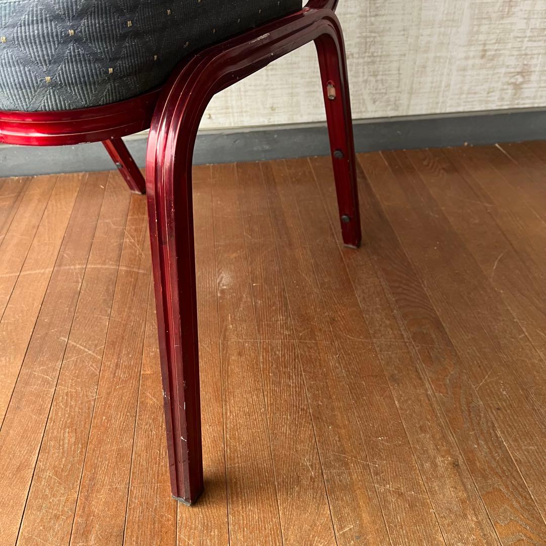 【アンティーク】アルミフレーム ダイニングチェア 椅子 英国風 古家具 古民家