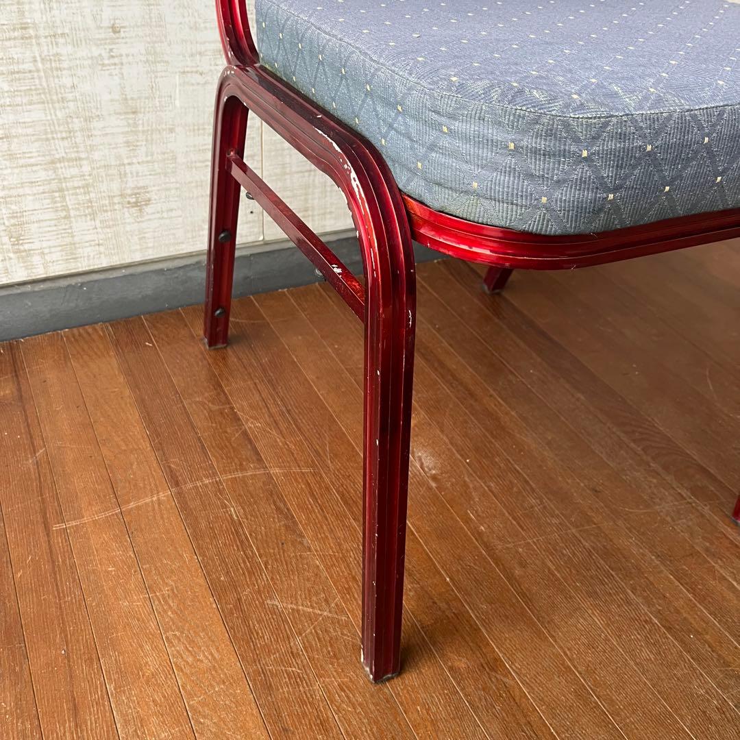 【アンティーク】アルミフレーム ダイニングチェア 椅子 英国風 古家具 古民家