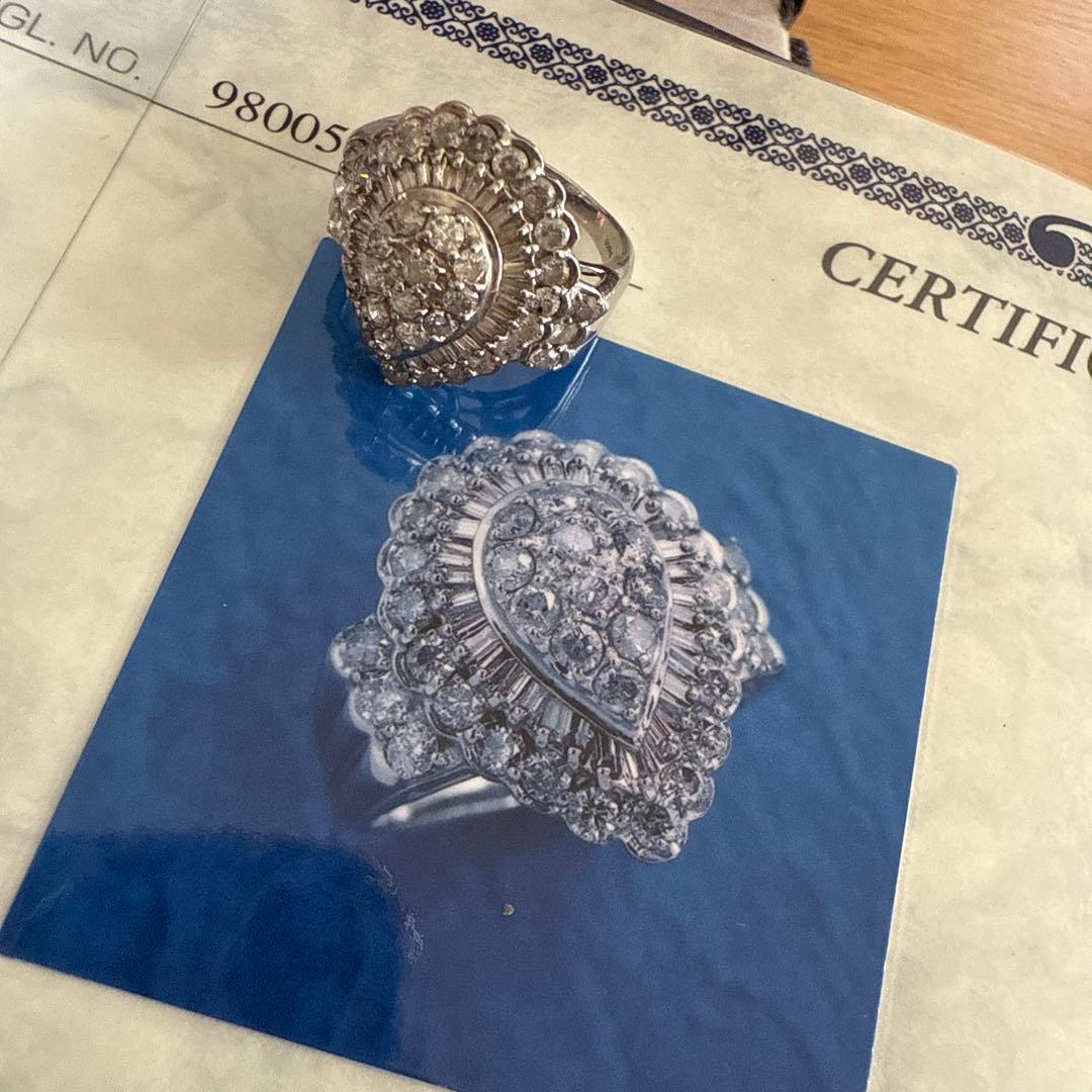 プラチナ ダイヤモンドリング 2.00ct