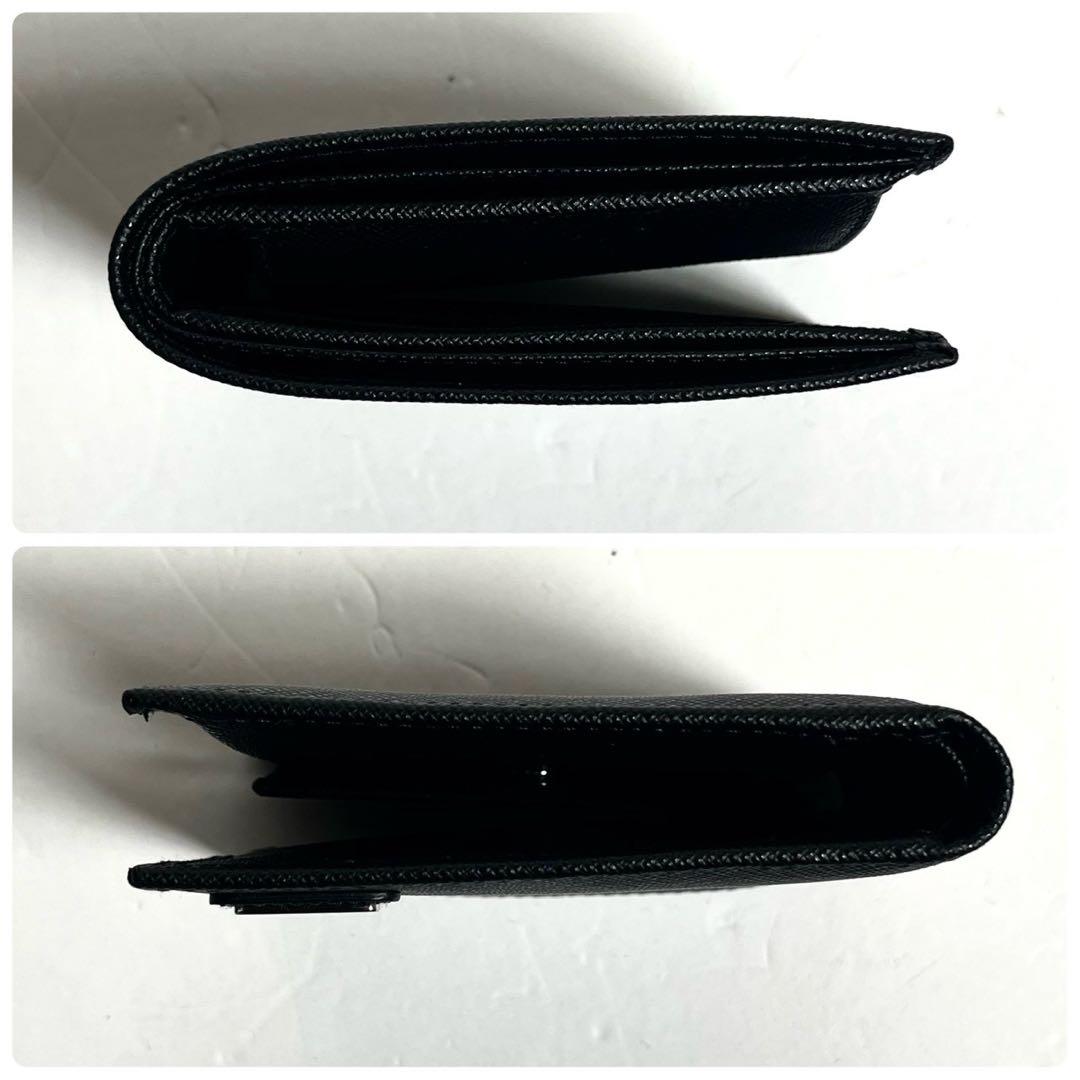 【新品未使用・付属品完備✨】現行 PRADA サフィアーノレザー 折り財布