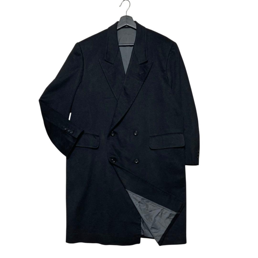 Scabal スキャバル カシミヤ100% ダブルロングコート 大きいサイズ 黒