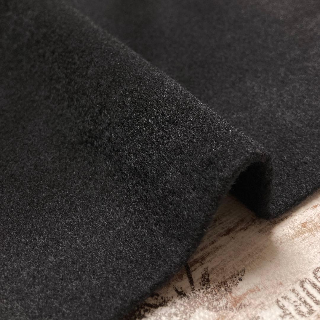 Scabal スキャバル カシミヤ100% ダブルロングコート 大きいサイズ 黒