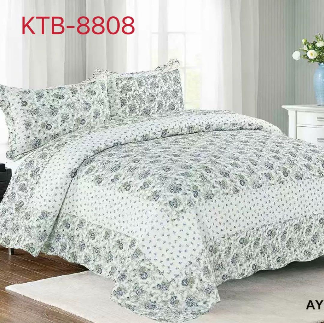 キルトベッドカバー3点セット綿マルチカバー キルティング 316