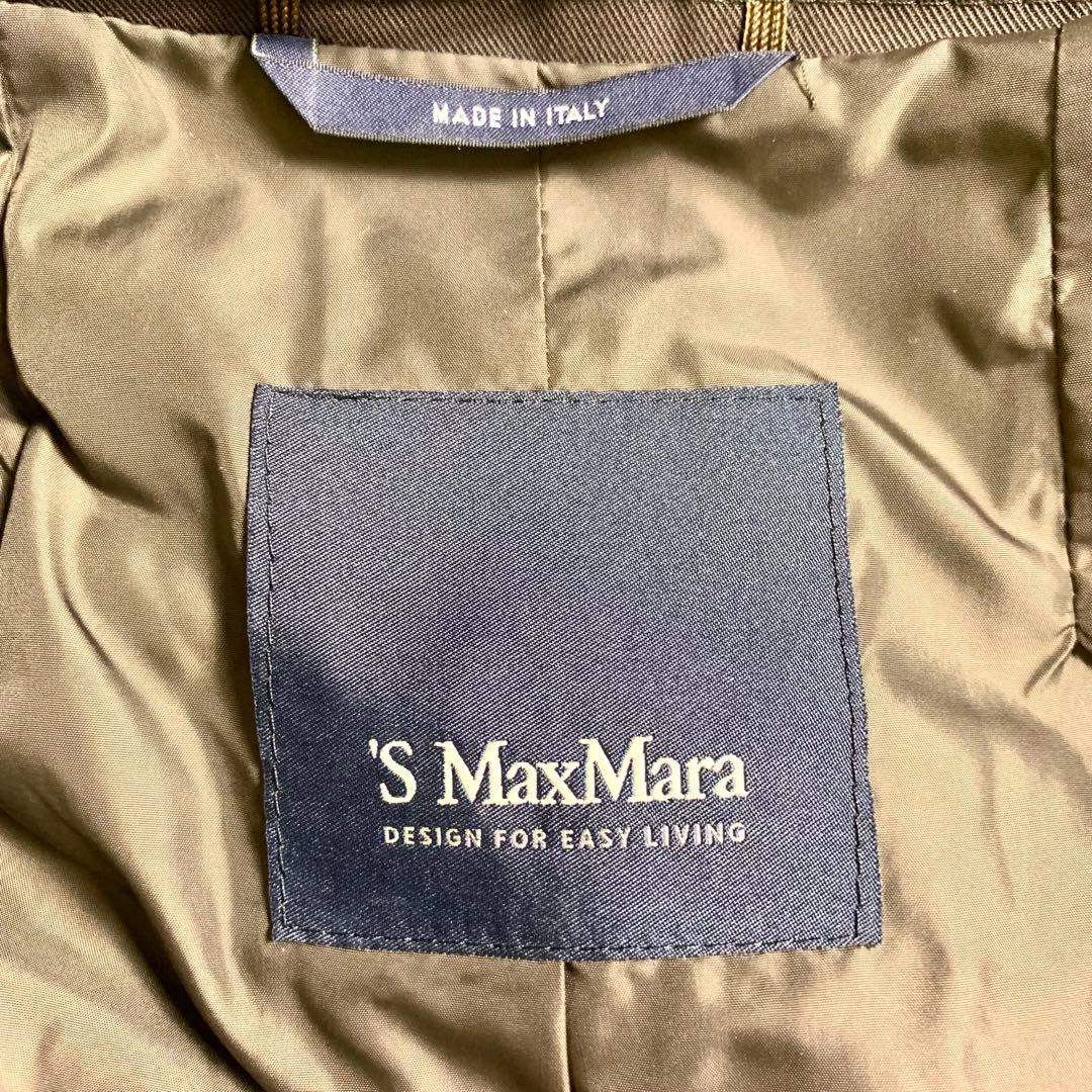 MaxMara マックスマーラ トレンチコート ダークブラウン コットン