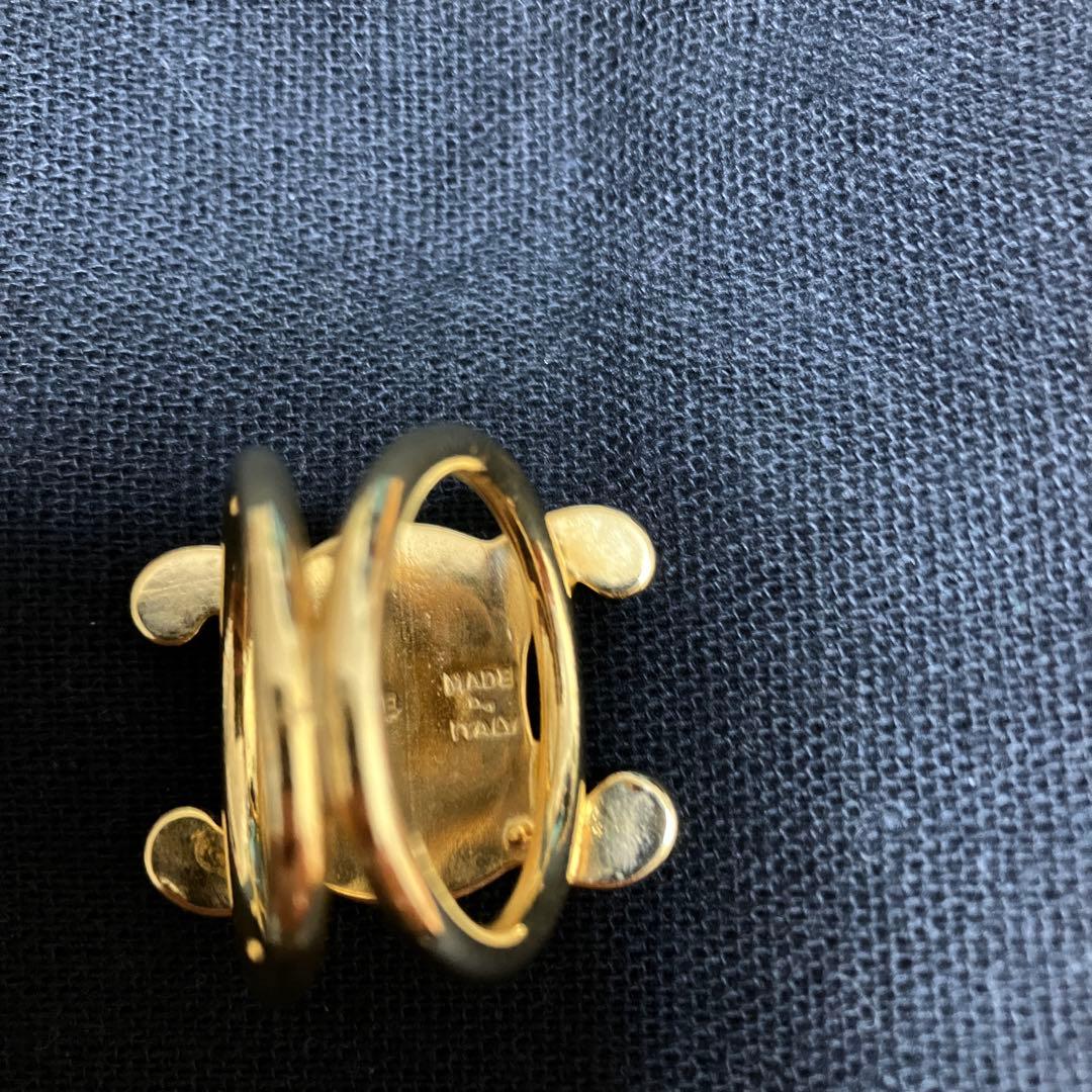 CELINE　セリーヌ　トリオンフ　マカダム　スカーフリング　ゴールドカラー