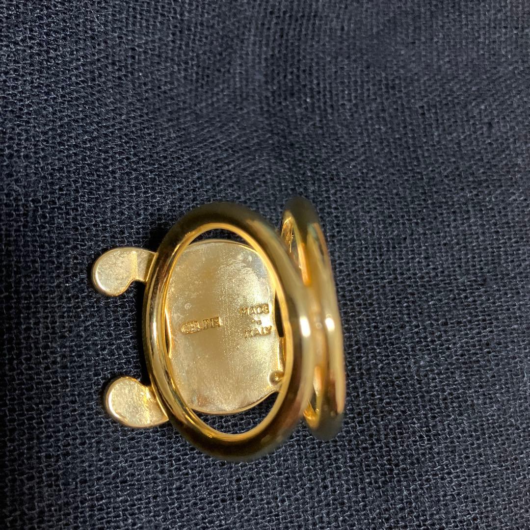 CELINE　セリーヌ　トリオンフ　マカダム　スカーフリング　ゴールドカラー