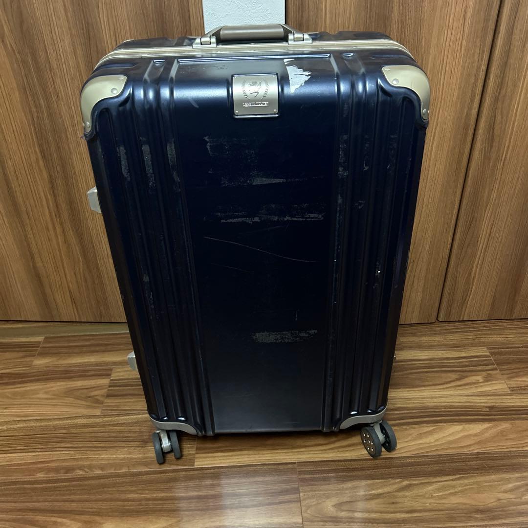 ネイビー 中型キャリーケース 4輪
