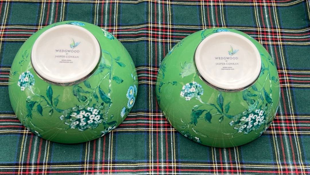  ジャスパーコンラン　シノワズリ　ボウル2ピース　グリーン