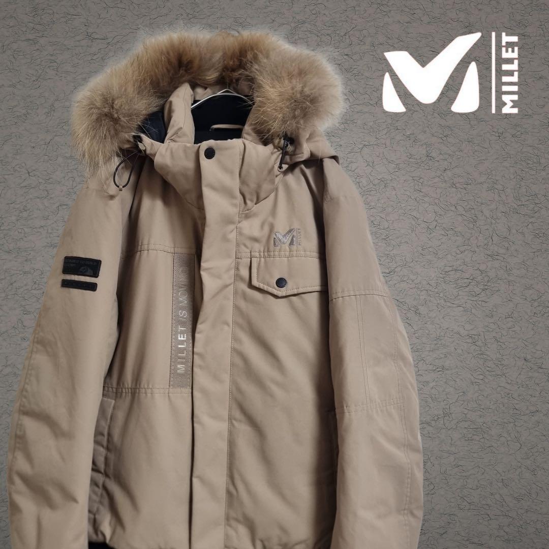 ミレー　レディース　ダウン　ジャケット　アウトドア　ショート丈　L 韓国　古着