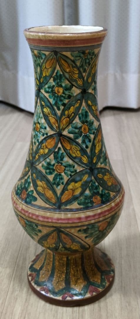 イタリア現地購入！Marcell 花柄陶器花瓶