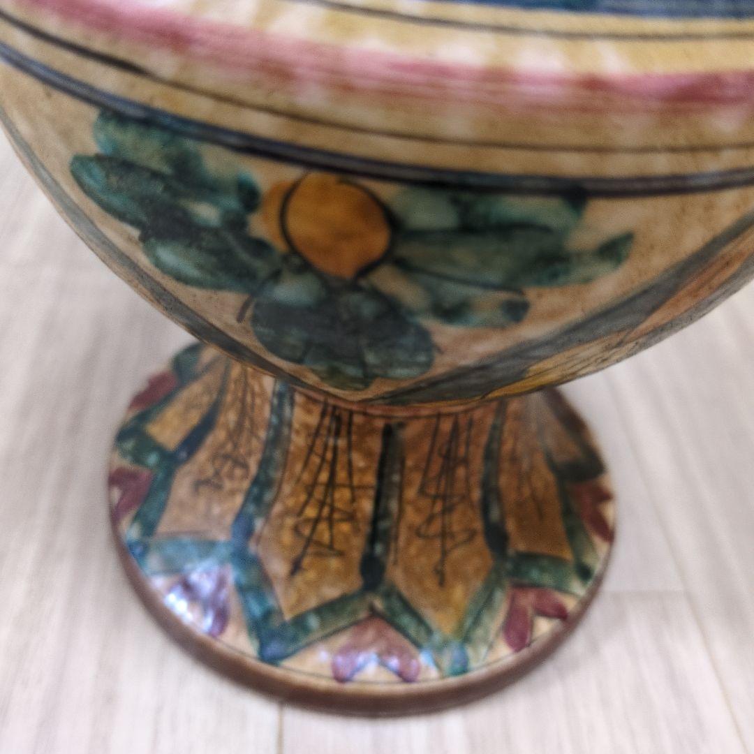 イタリア現地購入！Marcell 花柄陶器花瓶