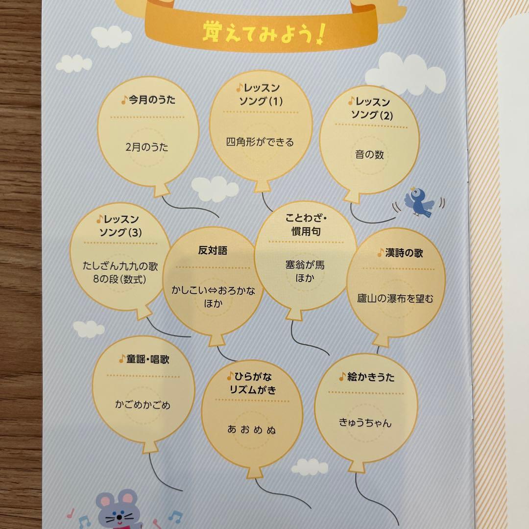 右脳開発　七田式　脳力開発CD 1年分 ねこ　年年少　2〜3歳