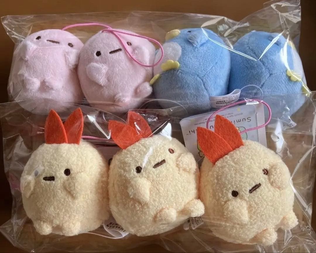 すみっコぐらし　たぴおかコンビニちびマスコット　ばんざいゴム紐マスコット