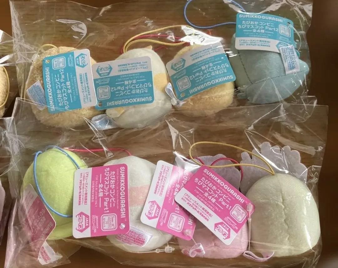 すみっコぐらし　たぴおかコンビニちびマスコット　ばんざいゴム紐マスコット