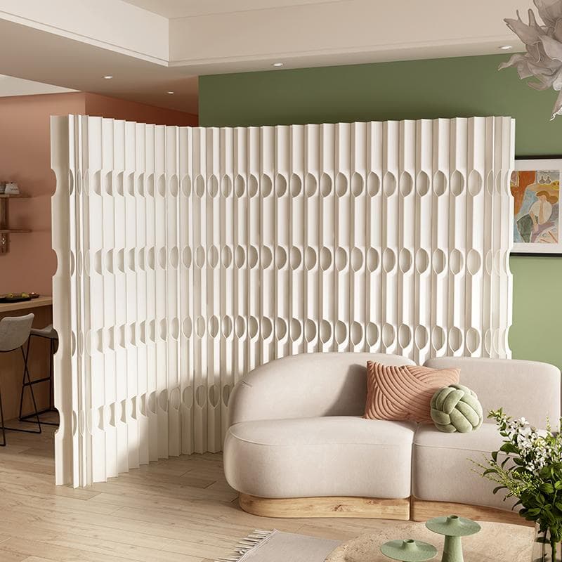 パーテーション間仕切り折り畳み式高さ2ｍ長さ3ｍ-4ｍ組立不要ついたて目隠し