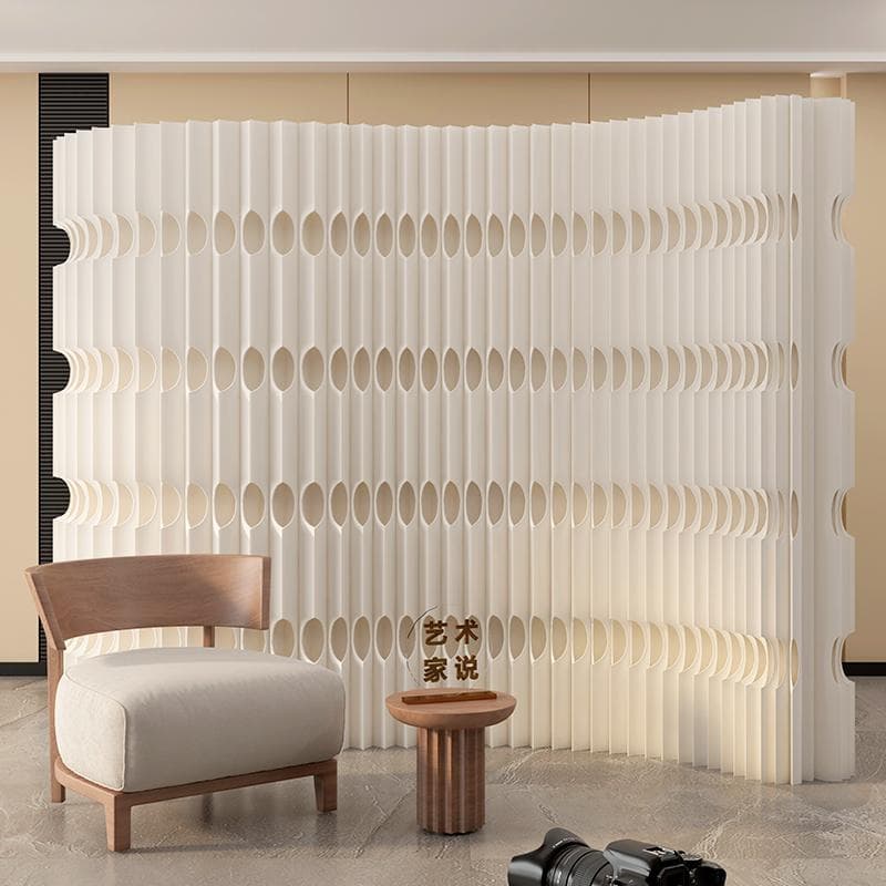 パーテーション間仕切り折り畳み式高さ2ｍ長さ3ｍ-4ｍ組立不要ついたて目隠し