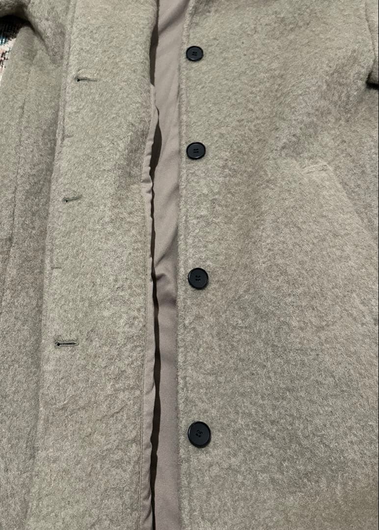 【トゥデイフル 】Shaggy Over Coat オリーブ 36