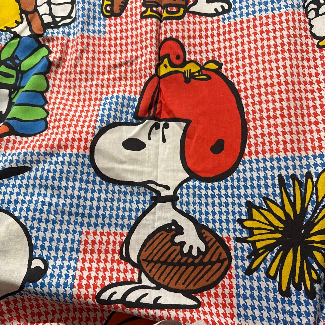 70s ピーナッツ スヌーピー ビンテージ シーツ ベットカバー キャラクター