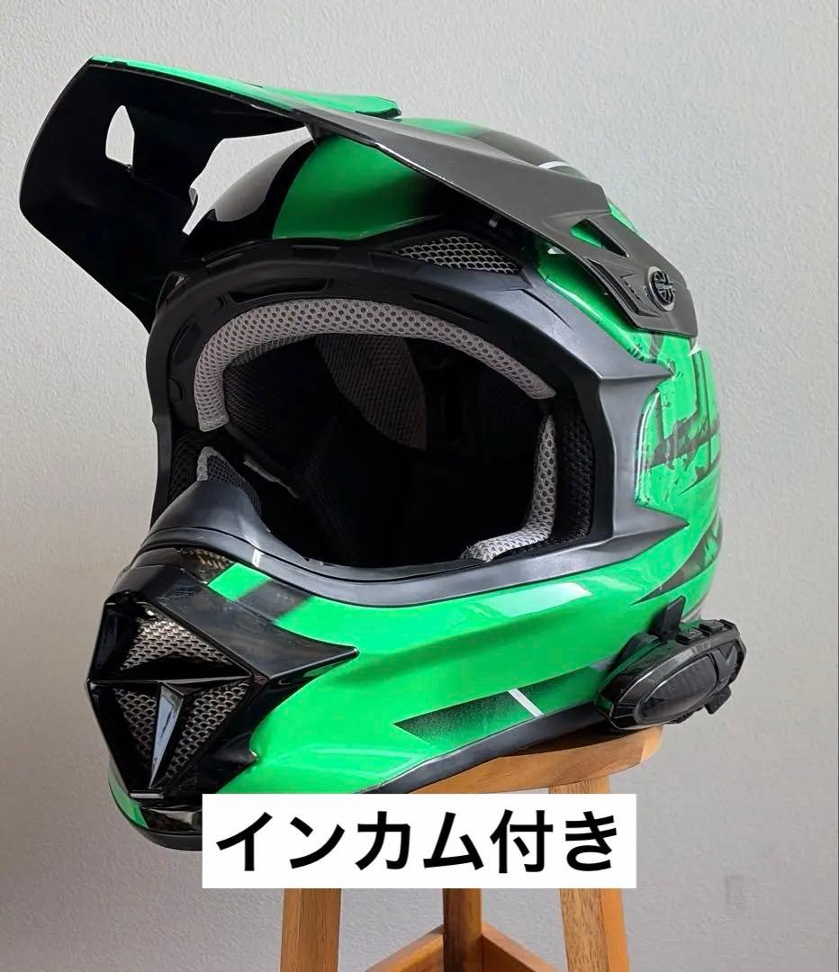 ZEALOT マッドジャンパー2 フルフェイス グリーン カーボン インカムなし