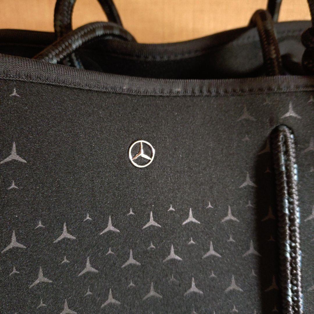Mercedes Benz メルセデス・ベンツブラックトートバッグ 　ポーチ付き