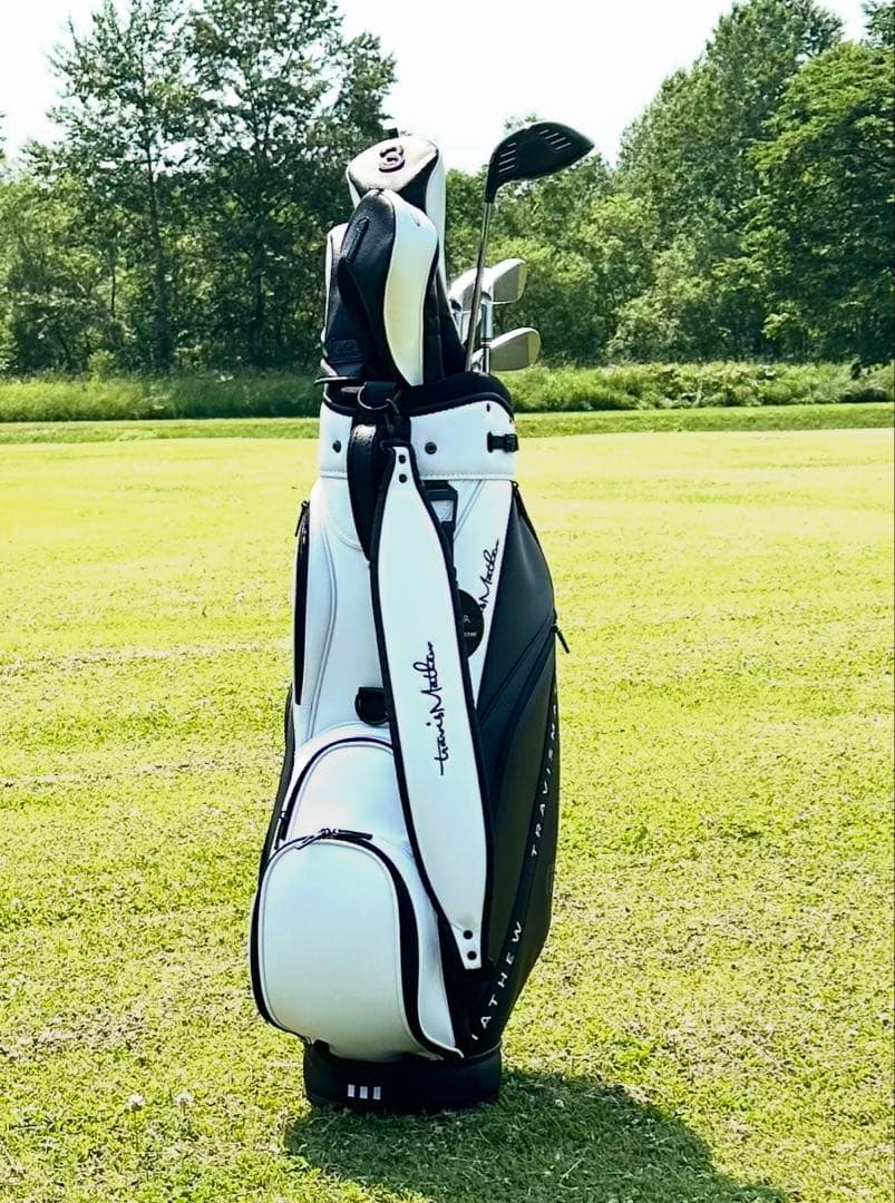 TRAVIS MATHEW キャディバッグ ブラック/ホワイト