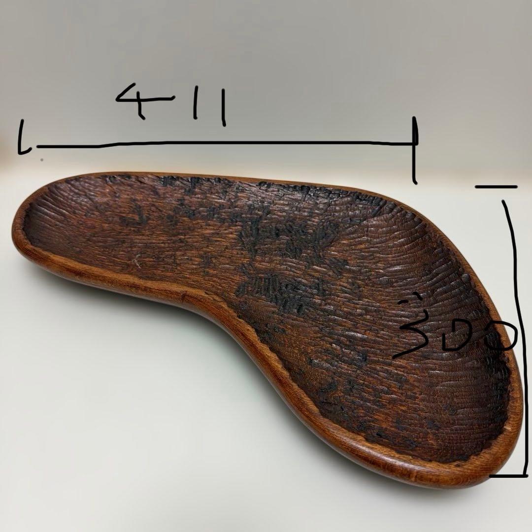 専用ページです。しょうぶ学園　木彫りトレイ