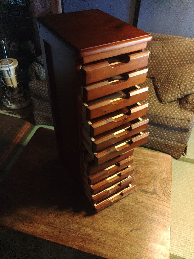 希少　チェスト　12段　A4　キャビネット　ラック　棚　シェルフ