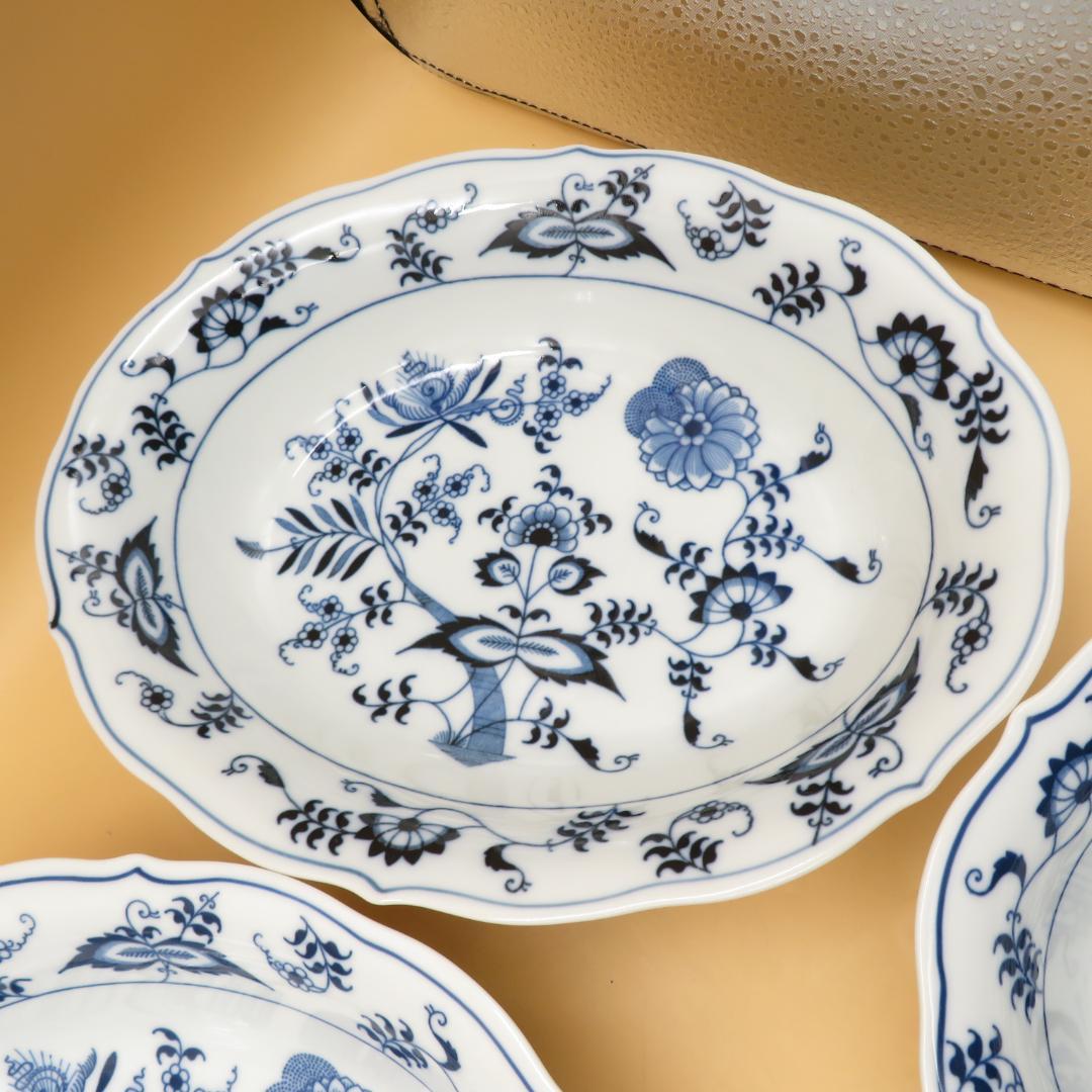 美品　ブルーダニューブ Blue Danube　オーバル　深皿　６枚