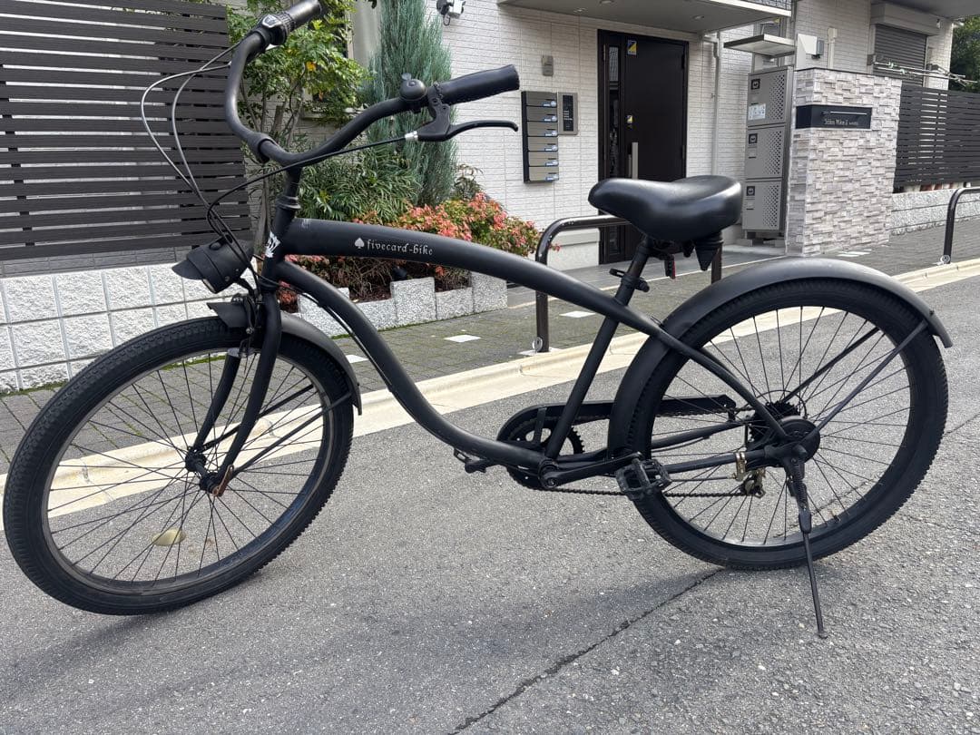 fivecard-bike ビーチクルーザー ブラック